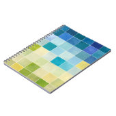 Carnet Paysage avec des Carrés multicolores (Côté gauche)
