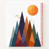 Carnet Paysage avec montagnes et soleil (Dos)