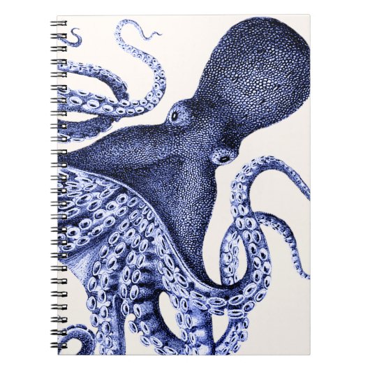Carnet Paysage Bleu Octopus (Devant)