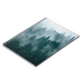Carnet Paysage bruyant avec forêt de sapins en hipster vi (Côté gauche)