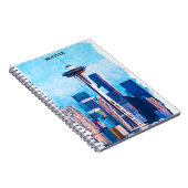 Carnet Paysage coloré de Seattle Washington (Côté Droit)