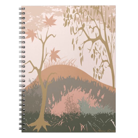 Carnet Paysage d'automne (Devant)