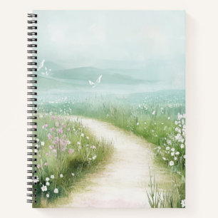 Carnet Paysage de chemin forestier brumeux (3)
