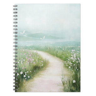 Carnet Paysage de chemin forestier brumeux (3)