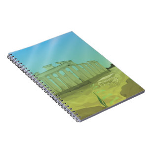 Carnet paysage de dessin animé d'Atlantas
