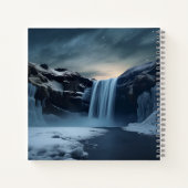 Carnet Paysage de la cascade en Islande (Dos)