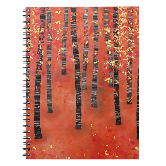 Carnet Paysage de la forêt de Birch Tree (Devant)