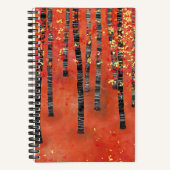 Carnet Paysage de la forêt de Birch Tree (Recto)