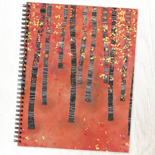 Carnet Paysage de la forêt de Birch Tree