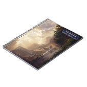 Carnet Paysage de la Sierra Nevada, monogramme doré en es (Côté gauche)