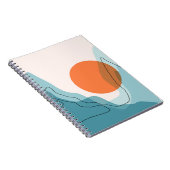 Carnet Paysage de montagne Abstrait, paysage plat ba (Côté Droit)