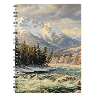 Carnet Paysage de montagne enneigée