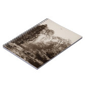 Carnet paysage de neige parc et arbres paysage en hiver (Côté gauche)