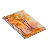 Carnet Paysage de peinture à l'huile - forêt d'automne co (Côté Droit)