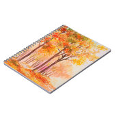 Carnet Paysage de peinture à l'huile - forêt d'automne co (Côté gauche)