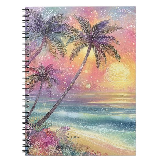 Carnet Paysage de plage tropicale de rêve (Devant)