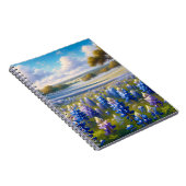 Carnet Paysage de prairie de bleuets du Texas (Côté Droit)
