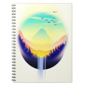 Carnet Paysage des chutes d'eau (Devant)