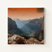 Carnet Paysage des montagnes du parc national Zion (Dos)