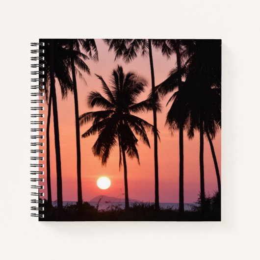 Carnet Paysage des palmiers à coco (Devant)