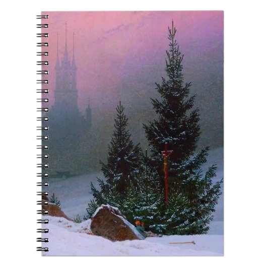 Carnet Paysage d'hiver Caspar David Friedrich (Devant)