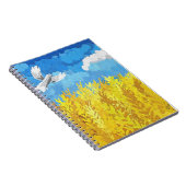 Carnet Paysage du drapeau ukrainien (Côté Droit)