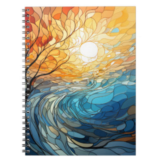 Carnet Paysage en mosaïque sur des motifs ukrainiens