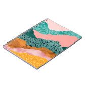 Carnet Paysage en papier, déchiré, bords déchirés, verts, (Côté gauche)