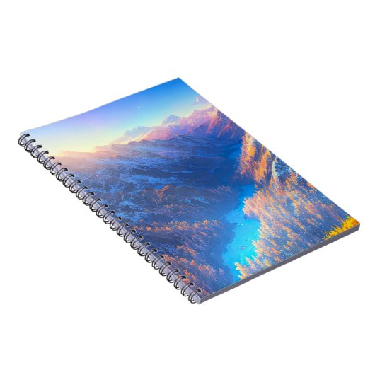 Carnet Paysage époustouflant de la vallée de neige (Côté Droit)