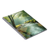 Carnet Paysage forestier calme avec reflet de flux clair (Côté Droit)