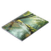 Carnet Paysage forestier calme avec reflet de flux clair (Côté gauche)