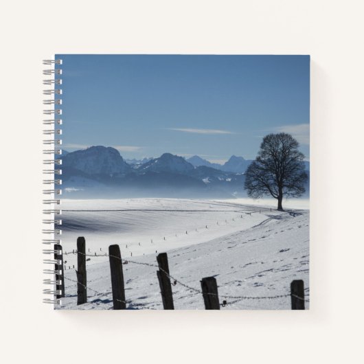 Carnet Paysage hivernal neige (Devant)