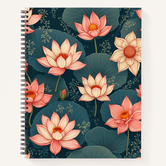 Carnet paysage lotus (Devant)