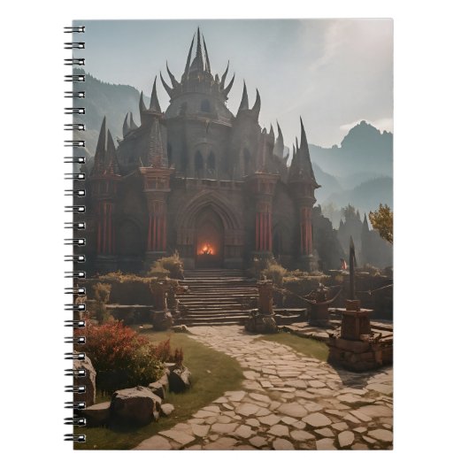 Carnet Paysage médiéval du château de montagne (Devant)