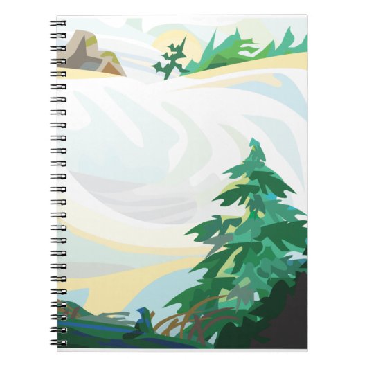 Carnet Paysage neigeux (Devant)