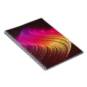 Carnet Paysage numérique coloré Abstrait avec flux (Côté Droit)