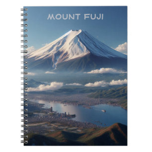 Carnet Paysage réaliste du mont Fuji Voyage au Japon