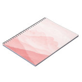 Carnet Paysage rose romantique Sérénité (Côté gauche)