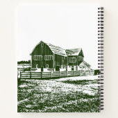 Carnet Paysage rural maison de ferme de style coupe (Dos)