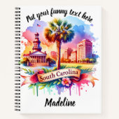 Carnet Paysage SC avec palme et horizon (Devant)