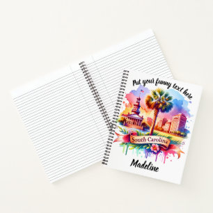 Carnet Paysage SC avec palme et horizon