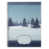 Carnet Paysage Snowy Blue (Devant)