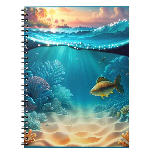 Carnet Paysage sous-marin tropical (Devant)