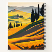 Carnet Paysage toscan à flanc de colline (Dos)
