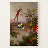 Carnet Paysage tropical avec dix colibris (Verso)