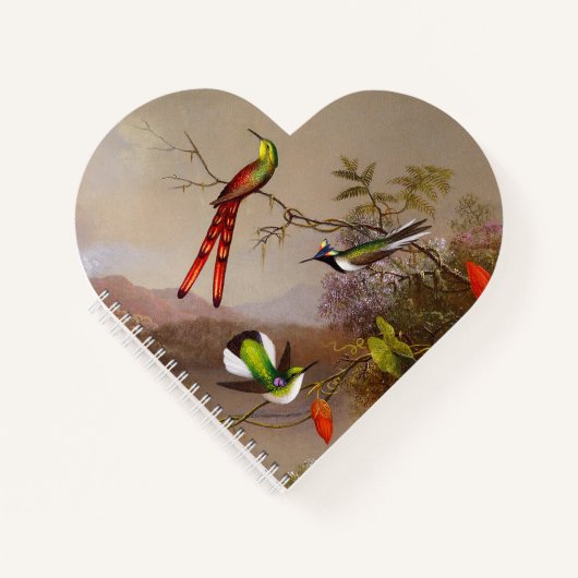 Carnet Paysage tropical avec dix colibris (Devant)