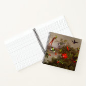 Carnet Paysage tropical avec dix colibris (Intérieur)