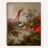 Carnet Paysage tropical avec dix colibris (Devant)