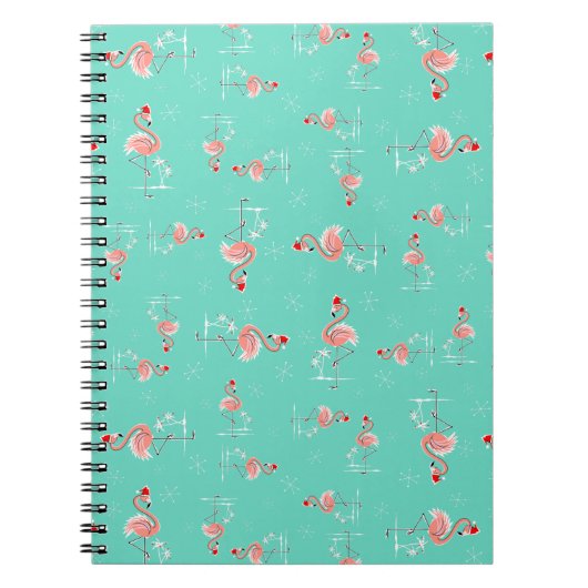 Carnet PC portable Christmas Flamant rose Twist (Devant)