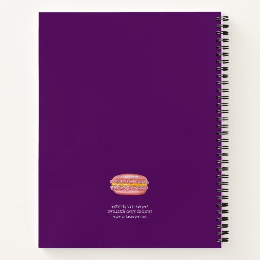 Carnet PC portable My Macarons Peep (Dos)